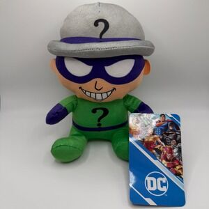 DC Comics The Riddler Plush Toy Factory 7" Big Head Batman Villain NWT